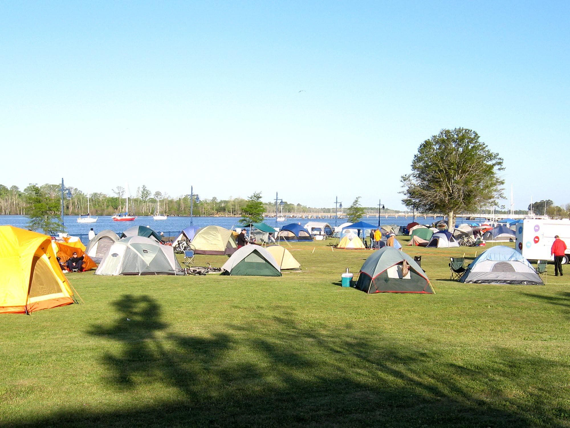 Outdoor camping in Washington NC