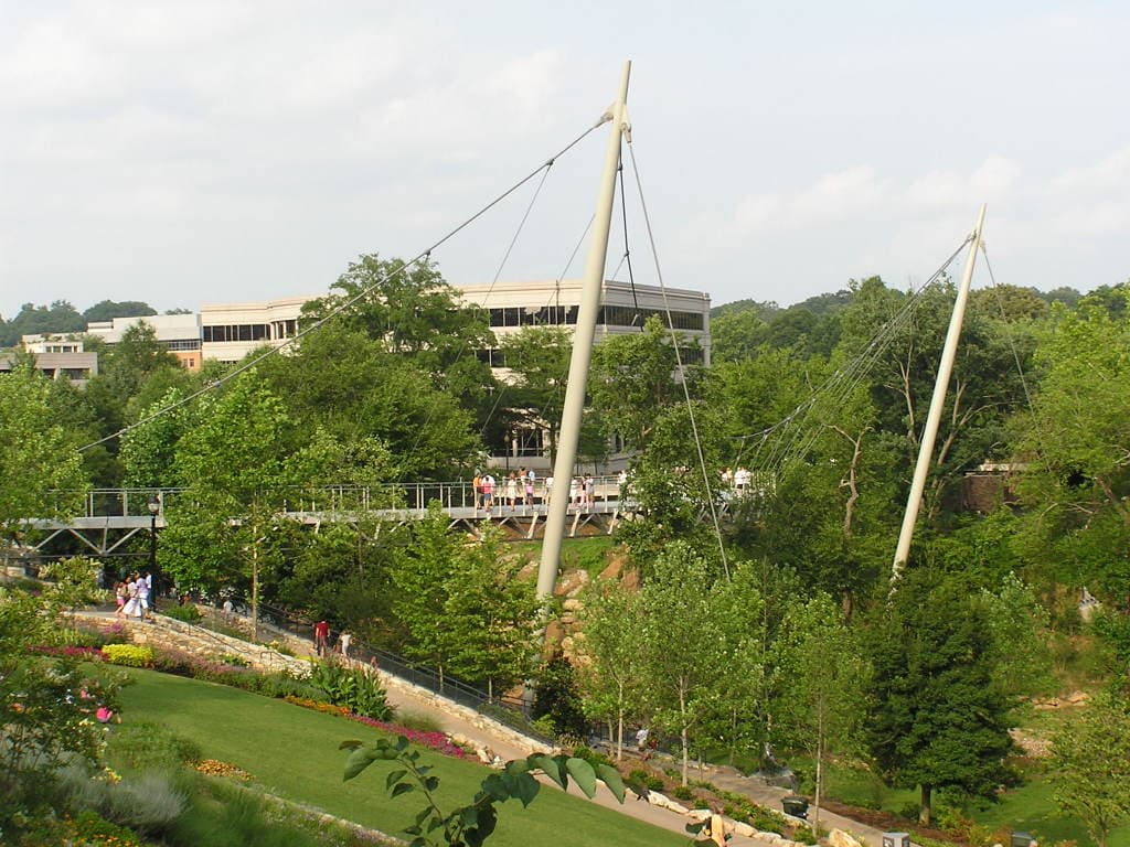 Liberty Bridge Falls & Park on the Reedy